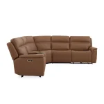 Sawyer Harvest Leather Power Reclining Sectional with Power Headrests & Lumbar - Image 5