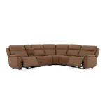 Sawyer Harvest Leather Power Reclining Sectional with Power Headrests & Lumbar - Image 8