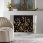 Gold Branches Decorative Fireplace Screen - Image 3