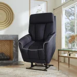 Atlas Ocean Fabric Power Lift Recliner with Power Headrest & Lumbar - Image 6