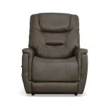 Shaw Driftwood Fabric Power Lift Recliner with Power Headrest & Lumbar - Image 3