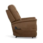 Shaw Russet Fabric Power Lift Recliner with Power Headrest & Lumbar - Image 4