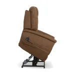 Shaw Russet Fabric Power Lift Recliner with Power Headrest & Lumbar - Image 9
