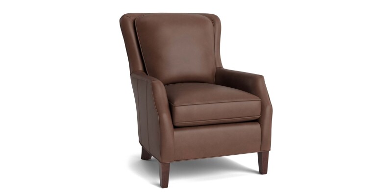 195102L53-101315733 Kent Leather Slope Arm Chair - Image 1