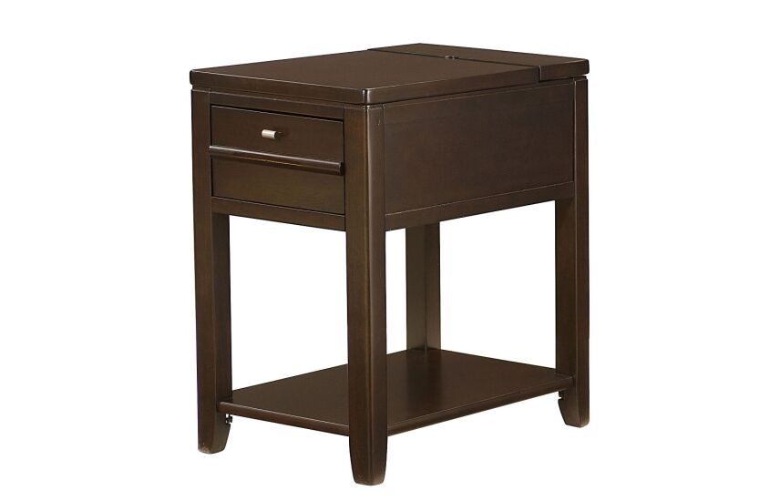 200017-105364396 Chairsides Downtown Chairside Table-espresso - Image 1