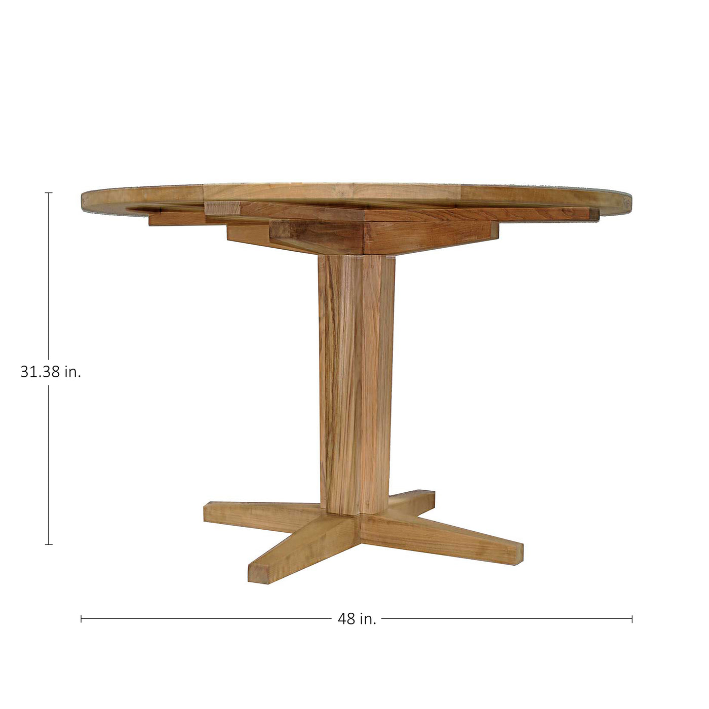 Club Teak 48 In. Round Outdoor Table