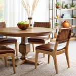 Welland Dining Chair - Oak - 507 Bay Brown / Mont Blac Bourbon Leather