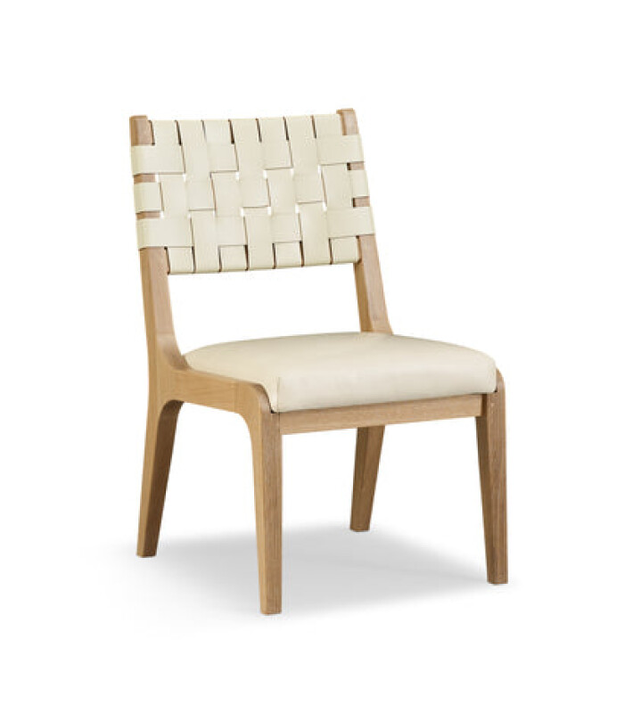 Welland Dining Chair - Oak - 506 Natural / Mont Blanc Ivory Leather