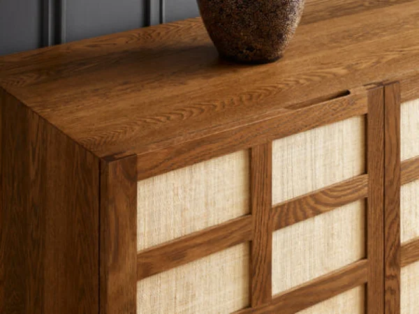 Georgetown Four-Door Sideboard - Oak / 507 Bay Brown - Image 6