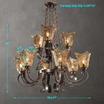 Vetraio, 9 Lt Chandelier - Image 4