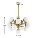 Droplet, 16 Lt Chandelier - Image 16
