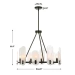 Ellipse, 10 Lt Chandelier - Image 13