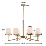 Lassen, 8 Lt Chandelier - Image 20