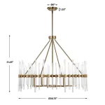 Crystal Stick, 8 Lt Chandelier - Image 6