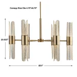 Cret, 12 Lt Chandelier - Image 12