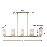 Mistie, 8 Lt Linear Chandelier - Image 12