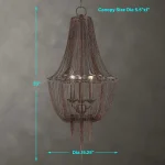 Lezzeno, 3 Lt Chandelier - Image 5