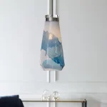 Windswept Blue & White, 1 Lt Mini Pendant - Image 3