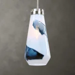 Windswept Blue & White, 1 Lt Mini Pendant - Image 10