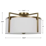 Colfax, 3 Lt Semi Flush - Image 9