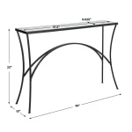 Alayna Console Table, Black - Image 10