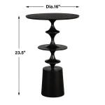 Flight Accent Table, Black - Image 7