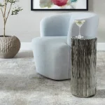 Echo Drink Table, Nickel - Image 4