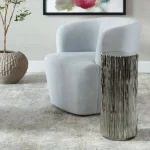 Echo Drink Table, Nickel - Image 5