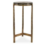 Eternity Outdoor Accent Table, Brass