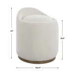 Swirl Swivel Ottoman - Image 11