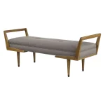 Waylon Bench, Taupe Gray - Image 5