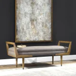 Waylon Bench, Taupe Gray - Image 6