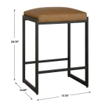 Atticus Counter Stool, Black - Image 9