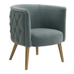 Haider Accent Chair, Slate Blue - Image 10