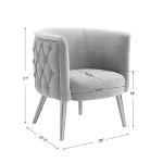 Haider Accent Chair, Slate Blue - Image 11