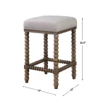 Pryce Counter Stool, Walnut - Image 10