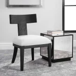 Idris Armless Chair, Charcoal - Image 6