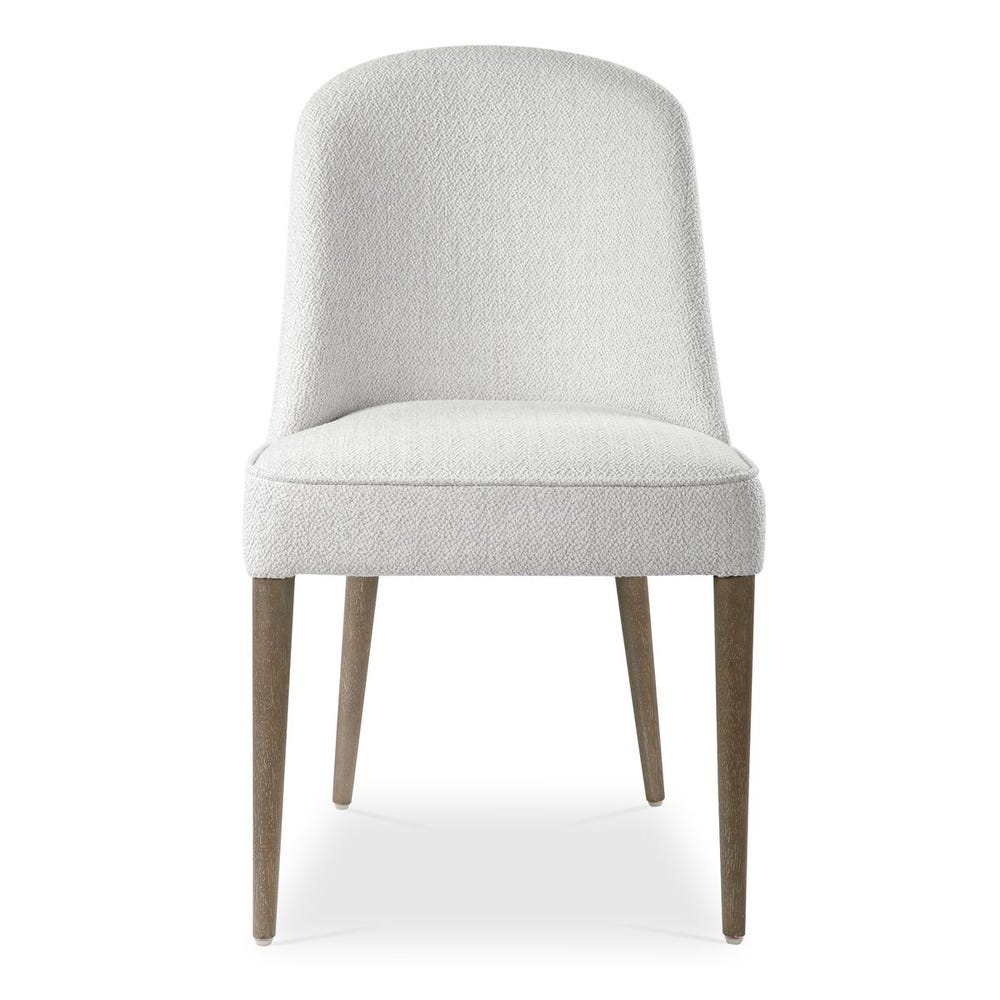 Brie Armless Chair, White, 2 Per Box, Priced Each