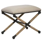 Firth Small Bench, Oatmeal - Image 5