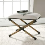 Firth Small Bench, Oatmeal - Image 9