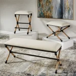 Firth Small Bench, Oatmeal - Image 11