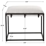 Paradox Small Bench, Black - Image 8