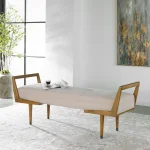 Waylon Bench, Ivory - Image 4