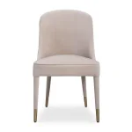 Brie Armless Chair, Champagne, 2 Per Box, Priced Each