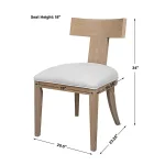 Idris Armless Chair, Natural - Image 10
