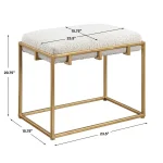 Paradox Small Bench, Gold - Image 9