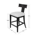 Idris Counter Stool, Charcoal - Image 8