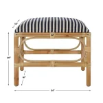 Laguna Small Bench, Striped - Image 10