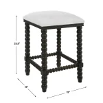 Pryce Counter Stool, Black - Image 11