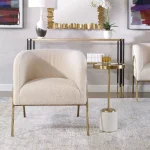 Jacobsen Accent Chair, Natural Shearling - Image 9